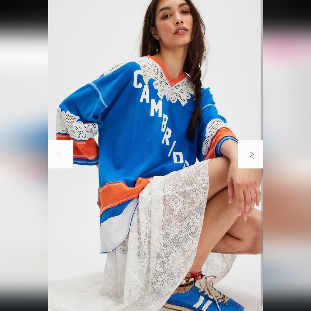 We The Free Stanley Tee // Cambridge Hockey Tee Free People - Picture 2 of 11